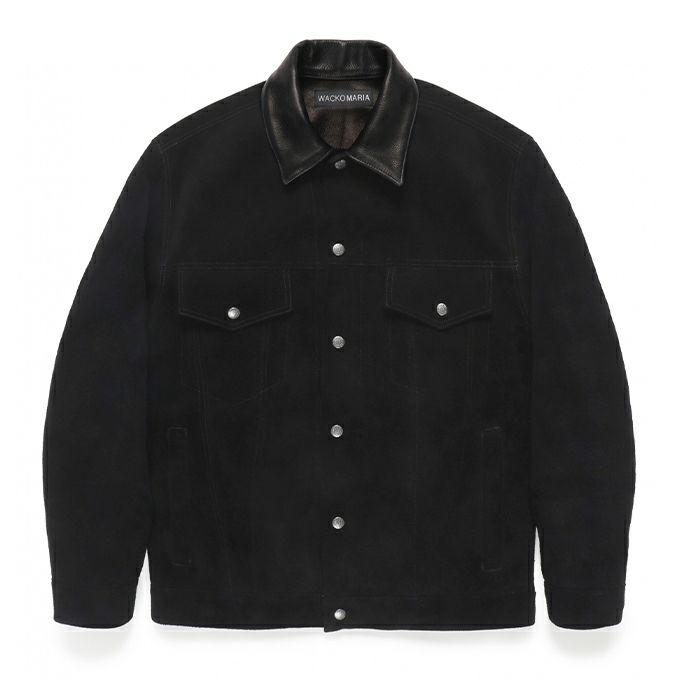 WACKO MARIA SUEDE LEATHER TRUCKER JACKET | LOCKSTOCK/STLIKE