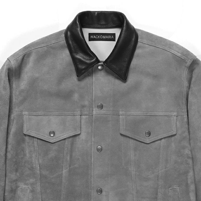WACKO MARIA SUEDE LEATHER TRUCKER JACKET | LOCKSTOCK/STLIKE