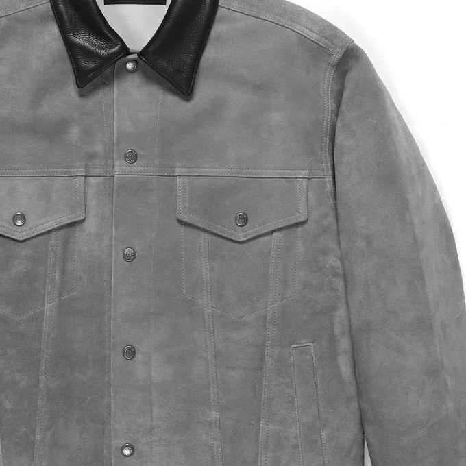 WACKO MARIA SUEDE LEATHER TRUCKER JACKET | LOCKSTOCK/STLIKE