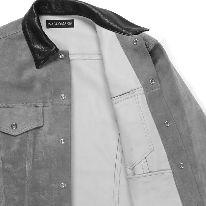 WACKO MARIA SUEDE LEATHER TRUCKER JACKET | LOCKSTOCK/STLIKE
