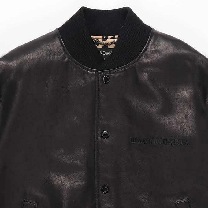 WACKO MARIA LEATHER VARSITY JACKET -A- ( TYPE-2 WACKO MARIA LEATHER VARSITY JACKET -A- ( TYPE-2