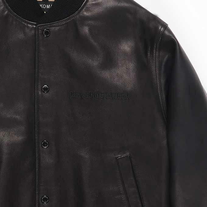 WACKO MARIA LEATHER VARSITY JACKET -A- ( TYPE-2