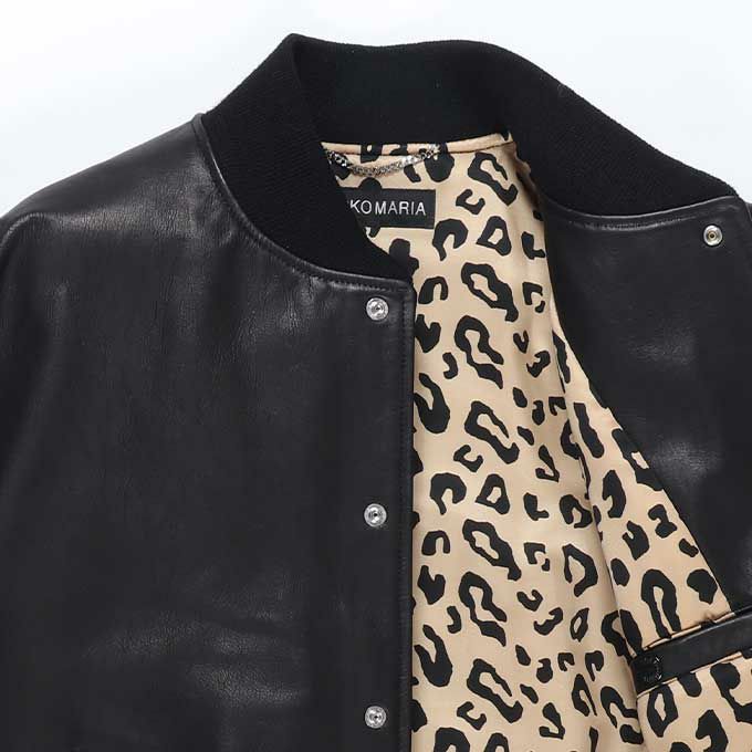 WACKO MARIA LEATHER VARSITY JACKET -A- ( TYPE-2