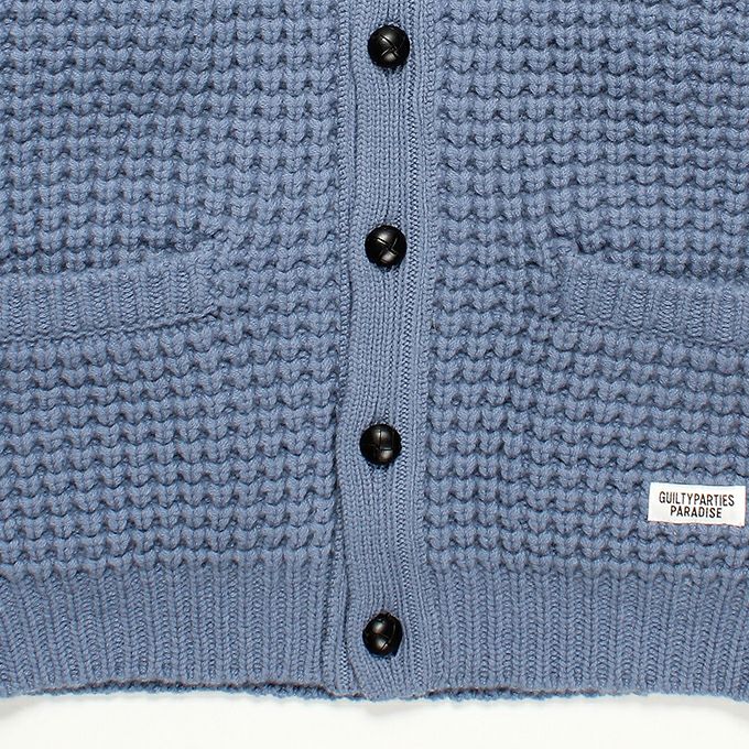 WACKO MARIA WAFFLE KNIT CARDIGAN | LOCKSTOCK/STLIKE