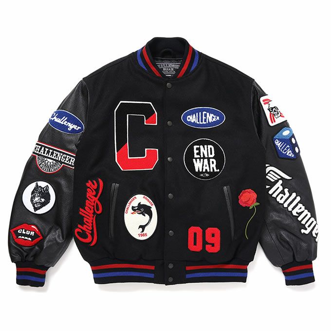M CHALLENGER チャレンジャー 15th VERSITY JACKET 15th VARSITY JACKET【BLACK】｜CHALLENGER｜MELTING POT（正規取扱店