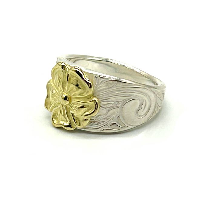 SILVER/18K GOLD