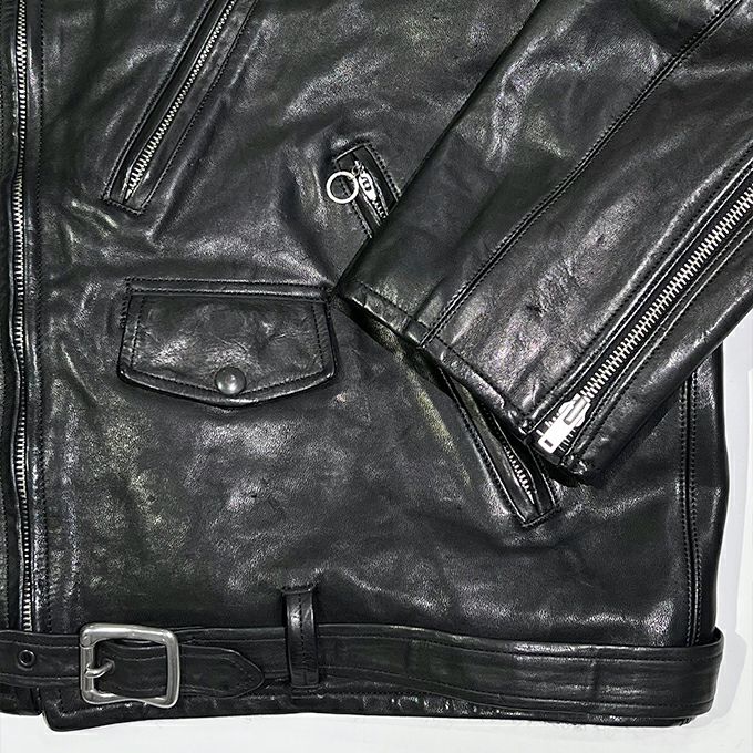 ジャケット・アウター PATINA HORSE-HIDE PERFECTO JACKET 40 Old Joe Patina Horse-hide Perfecto Jacket – BROGUE