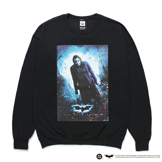 【WACKO MARIA】THE DARK KNIGHT TRILOGY/CREW NECK SWEAT SHIRT THE DARK KNIGHT TRILOGY / CREW NECK SWEAT SHIRT ( TYPE-1 )(M