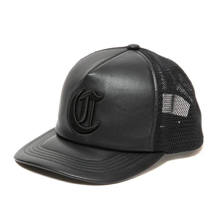 COOTIE Faux Leather 5 Panel Mesh Cap
