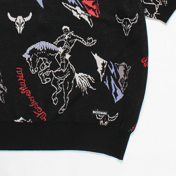 WACKO MARIA JACQUARD SWEATER S/S ( TYPE-2 ) | LOCKSTOCK/STLIKE WACKO MARIA JACQUARD SWEATER S/S ( TYPE-2 ) | LOCKSTOCK/STLIKE