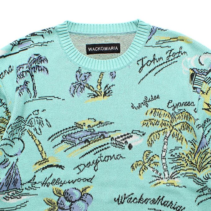 WACKO MARIA JACQUARD SWEATER S/S ( TYPE-1 ) | LOCKSTOCK/STLIKE WACKO MARIA JACQUARD SWEATER S/S ( TYPE-1 ) | LOCKSTOCK/STLIKE