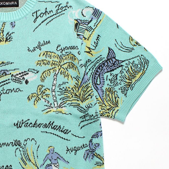 WACKO MARIA JACQUARD SWEATER S/S ( TYPE-1 ) | LOCKSTOCK/STLIKE