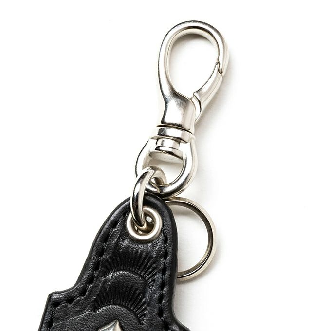 CALEE STUDS LEATHER KEY RING | LOCKSTOCK/STLIKE