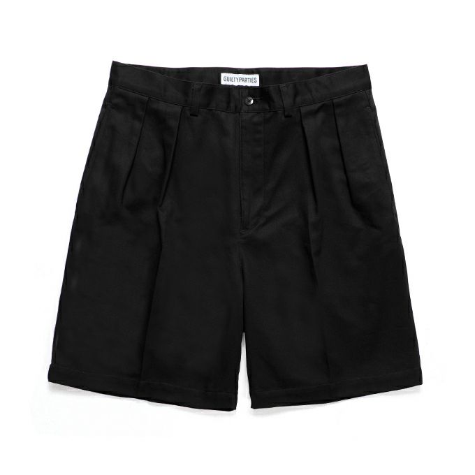 WACKO MARIA DOUBLE PLEATED CHINO SHORT TROUSERS | LOCKSTOCK WACKO MARIA DOUBLE PLEATED CHINO SHORT TROUSERS | LOCKSTOCK