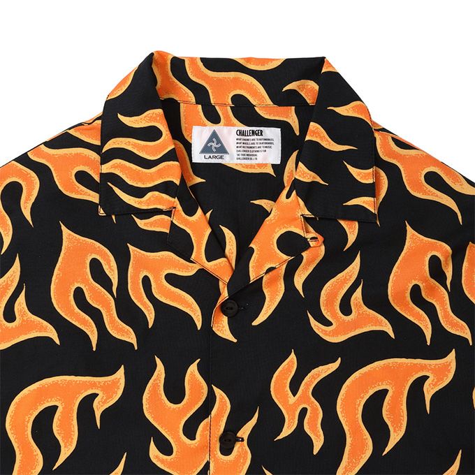 CHALLENGER S/S FLAME LEAF SHIRT (チャレンジャー S/S フレイム  