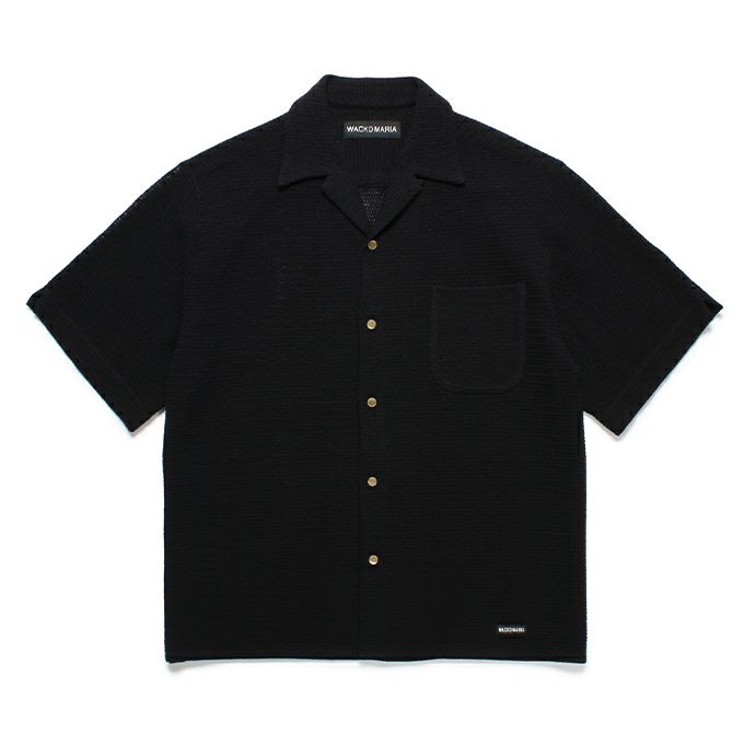 WACKO MARIA SUMMER KNIT OPEN COLLAR SHIRT | LOCKSTOCK/STLIKE
