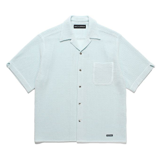 WACKO MARIA SUMMER KNIT OPEN COLLAR SHIRT | LOCKSTOCK/STLIKE