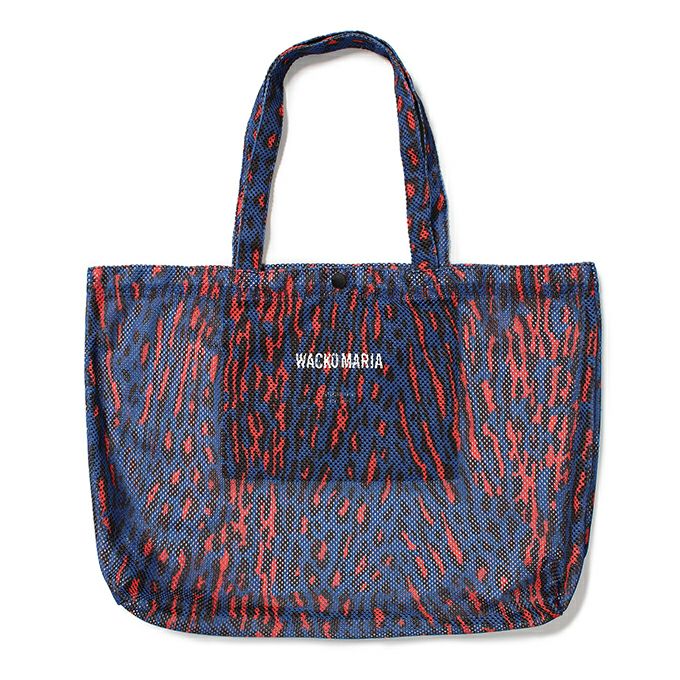 バッグ WACKOMARIASPEAK EASY / LEOPARD TOTE BLUE WACKO MARIA SPEAK EASY / LEOPARD TOTE BAG | LOCKSTOCK/STLIKE