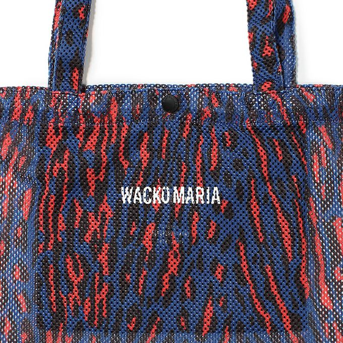 バッグ WACKOMARIASPEAK EASY / LEOPARD TOTE BLUE WACKO MARIA SPEAK EASY / LEOPARD TOTE BAG | LOCKSTOCK/STLIKE