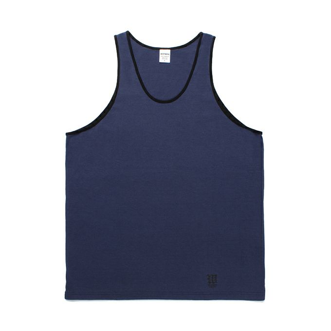 【WACKO MARIA】RINGER TANK TOP WACKO MARIA - WASHED HEAVY WEIGHT RINGER TANK TOP 【WHITE