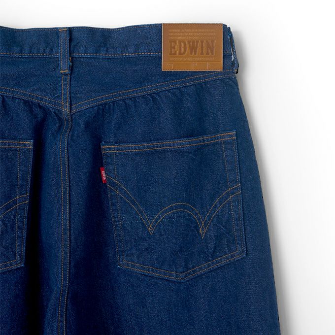 パンツ FRESH MAN DENIM WIDE PANTS by EDWIN\"OW\" FRESH MAN DENIM WIDE PANTS by EDWIN USED(2 BLACK): refomed