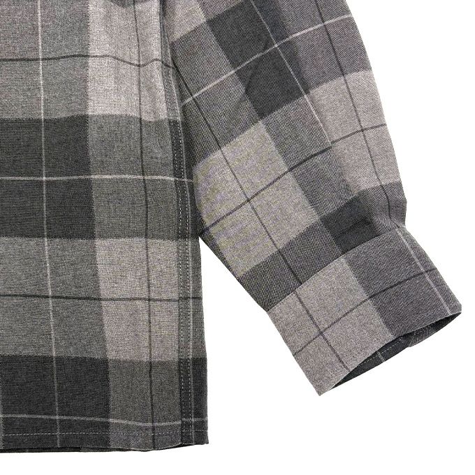 WACKO MARIA OMBRE CHECK OPEN COLLAR SHIRT L/S | LOCKSTOCK/STLIKE
