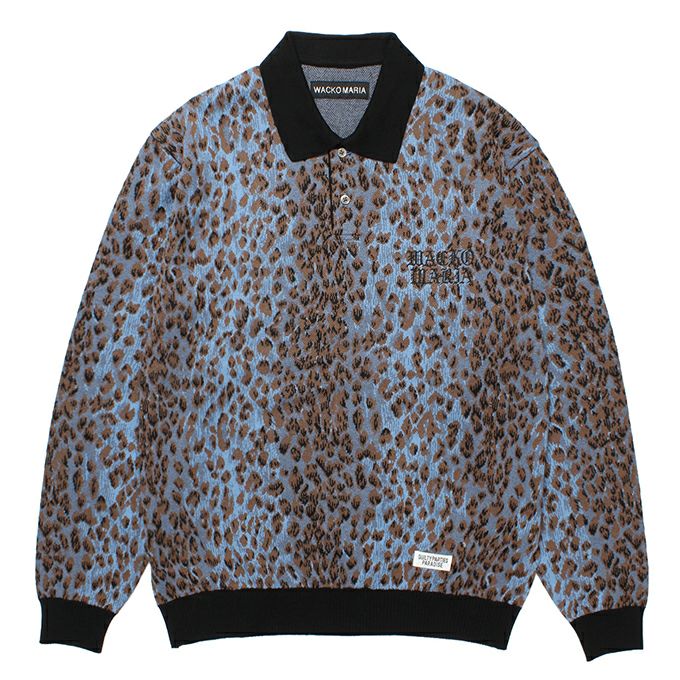 トップス WACKO MARIA / KNIT POLO SHIRT LEOPARD L WACKO-MARIA-GUILTY-PARTIES--