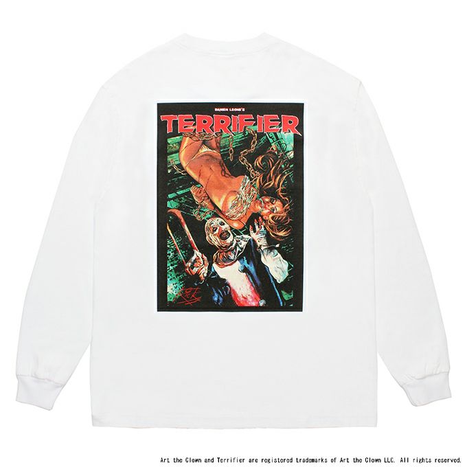 WACKO MARIA TERRIFIER / WASHED HEAVY WEIGHT CREW NECK LONG SLEEVE