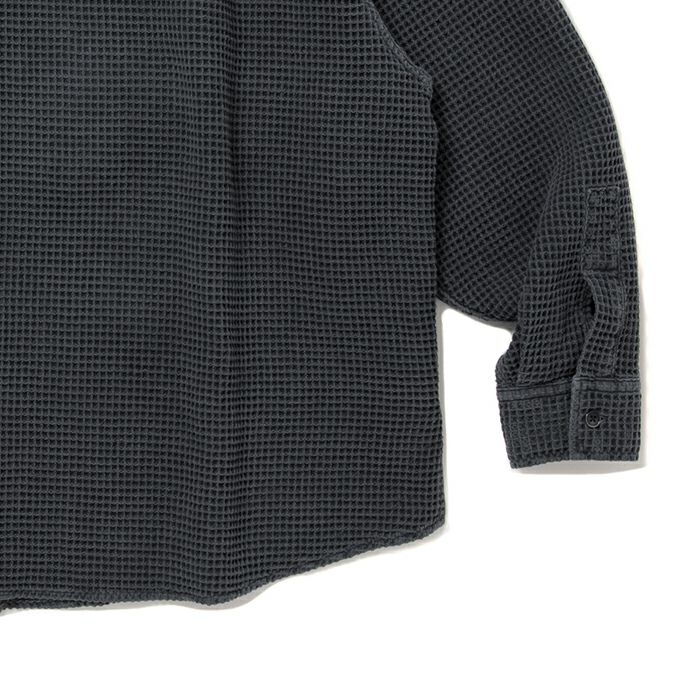 COOTIE PRODUCTIONS PIGMENT DYED WAFFLE L/S SHIRT | LOCKSTOCK/STLIKE