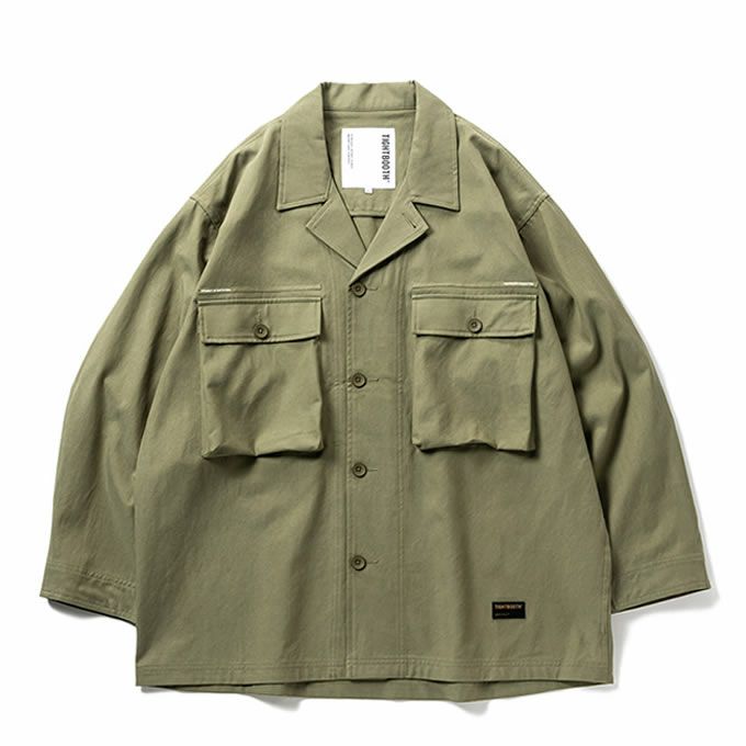 TIGHTBOOTH PRODUCTION LABEL LOGO BDU SHIRT | LOCKSTOCK/STLIKE