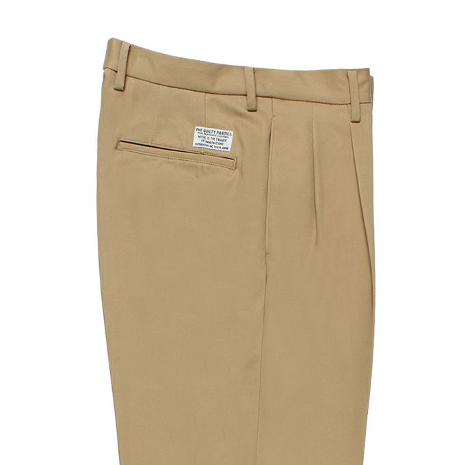 WACKO MARIA DOUBLE PLEATED CHINO TROUSERS ( TYPE-1 ) | LOCKSTOCK