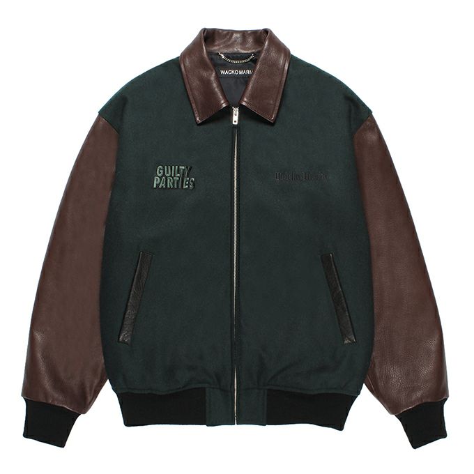 WACKO MARIA LEATHER VARSITY JACKET ( TYPE-1 ) | LOCKSTOCK/STLIKE