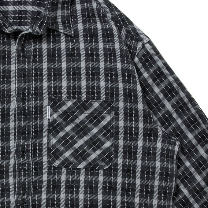 COOTIE PRODUCTIONS AD PROCESSING HEAVY FLANNEL CHECK L/S SHIRT