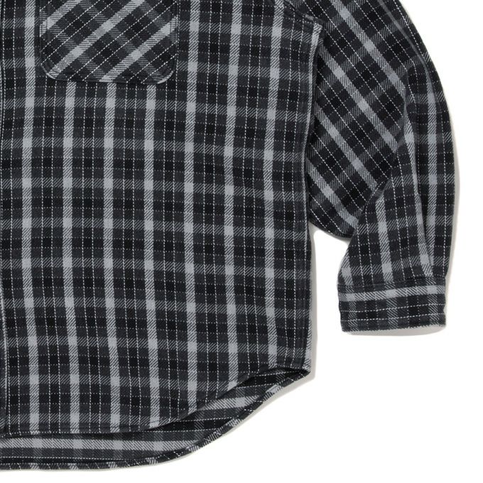 COOTIE PRODUCTIONS AD PROCESSING HEAVY FLANNEL CHECK L/S SHIRT