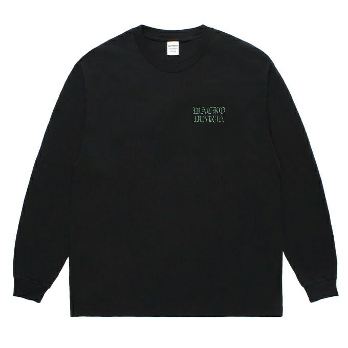 トップス WACKO MARIA WASHED LONG SLEEVE T-SHIRT WACKO MARIA WASHED HEAVY WEIGHT CREW NECK LONG SLEEVE T-SHIRT