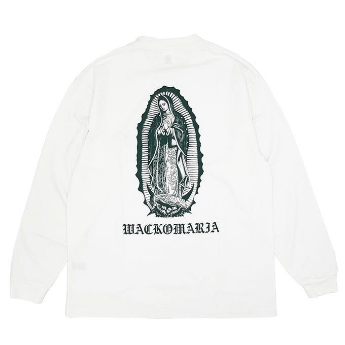 WACKO MARIA WASHED HEAVY WEIGHT CREW NECK LONG SLEEVE T-SHIRT