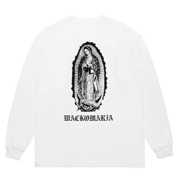 WACKO MARIA WASHED HEAVY WEIGHT CREW NECK LONG SLEEVE T-SHIRT